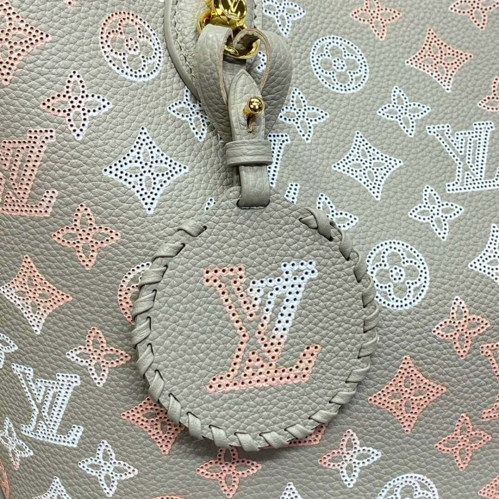 Louis Vuitton Mahina Leather Blossom MM Bag M23387 Gray