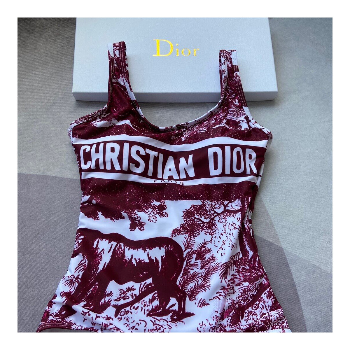 Christian Dior Animal Plant One Piece Swimsuit 259471