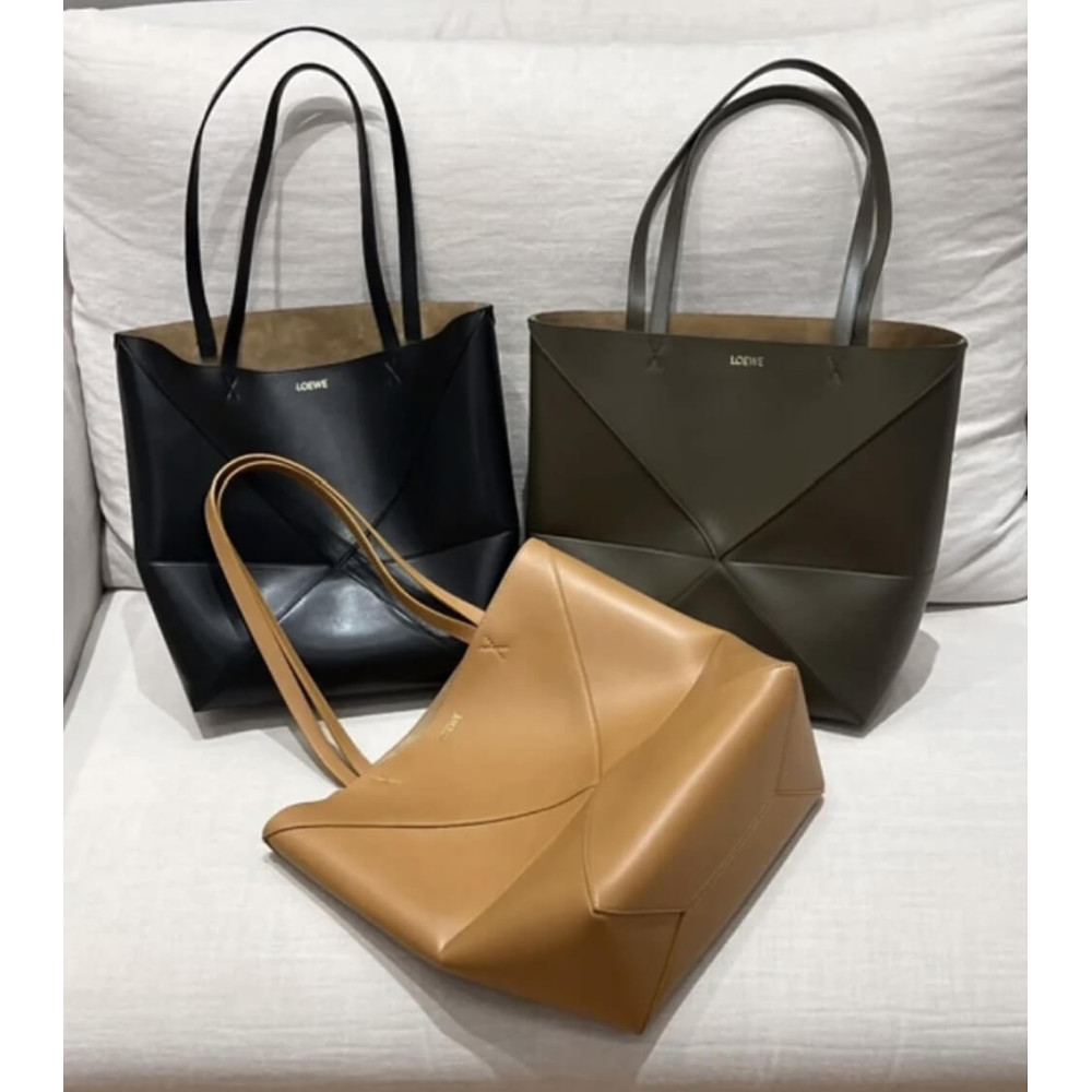 Loewe Puzzle Fold Medium Leather Tote Bag