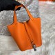 Hermes Picotin Lock Bag in Taurillon Clemence Orange