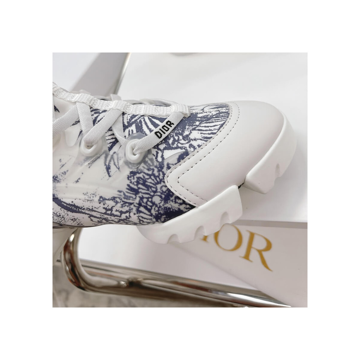 Christian Dior D-Connect Sneaker Around the World Printed