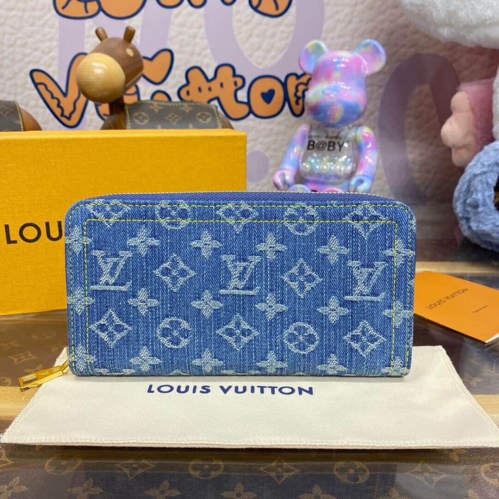 Louis Vuitton Monogram Denim Zippy Wallet M82958