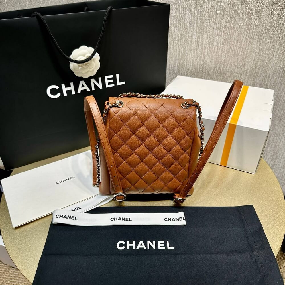 Chanel Small Duma Backpack Quilted Calfskin AS3860