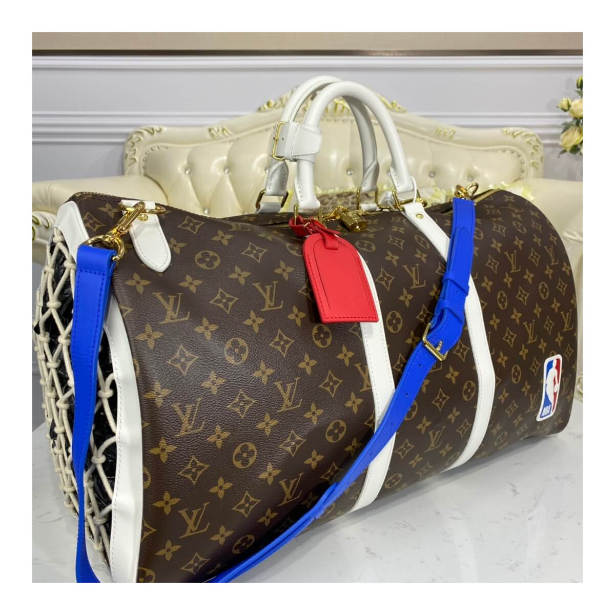 Louis Vuitton LV x NBA Basketball Keepall 55 M45586 M45587