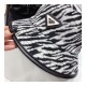 Prada Wool Bucket Hat In Zebra Print 2HC138