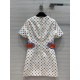 Louis Vuitton Game On Contrast Martingale Straight-Cut Dress