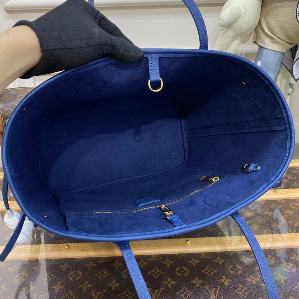 Louis Vuitton Monogram Empreinte Neverfull MM M46514 Blue