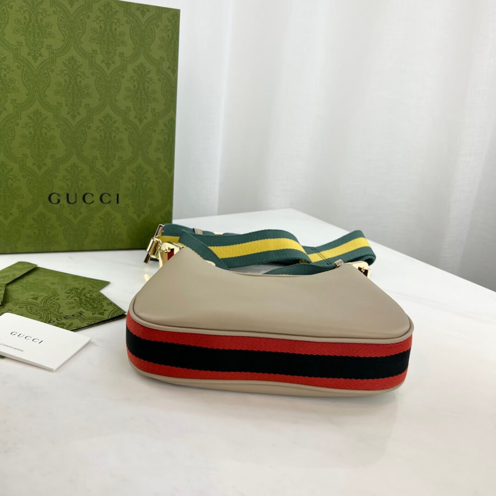 Gucci Oatmeal Leather Attache Small Shoulder Bag 699409