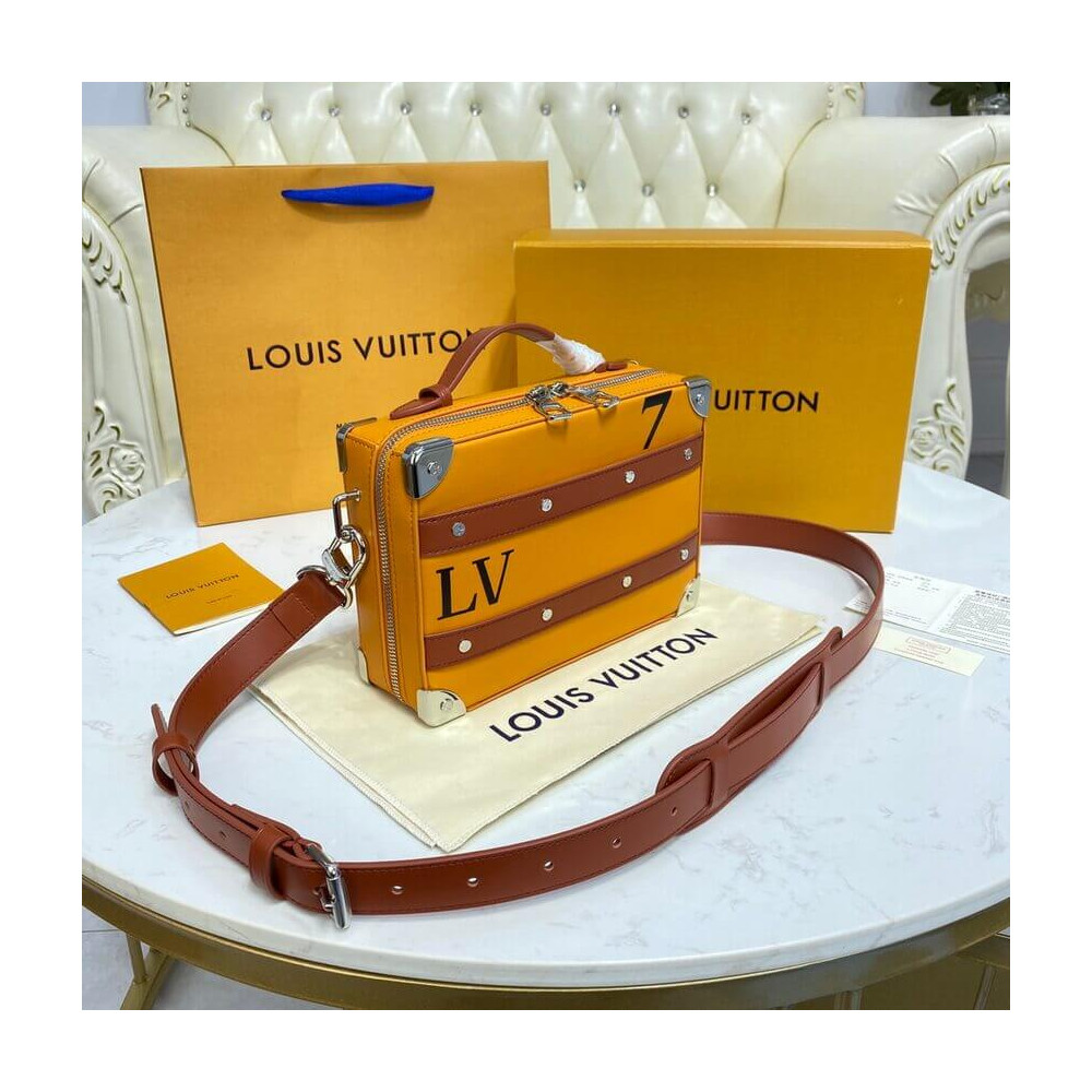 Louis Vuitton LVxNBA Orange Leather Handle Trunk M45785