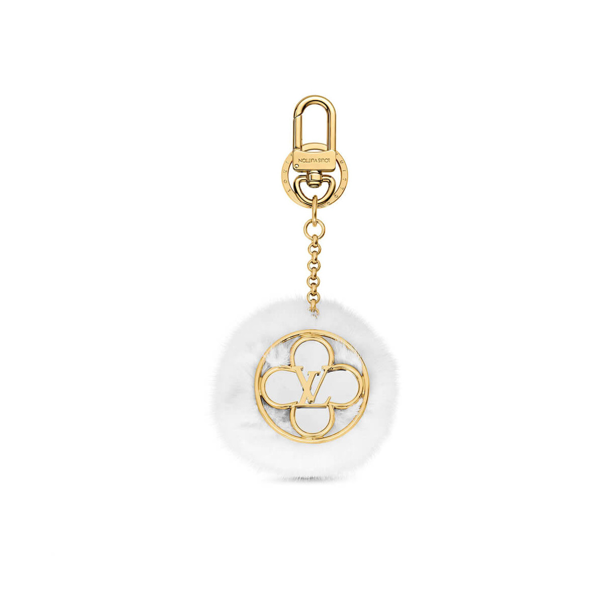 Louis Vuitton Flower Finesse Fur Bag Charm And Key Holder M69001