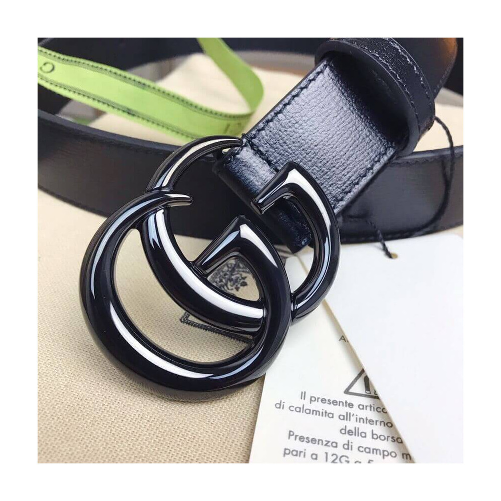 Gucci GG Marmont 30mm Thin Belt 414516 Black