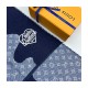 Louis Vuitton Monogram Drip Scarf MP3255 Blue