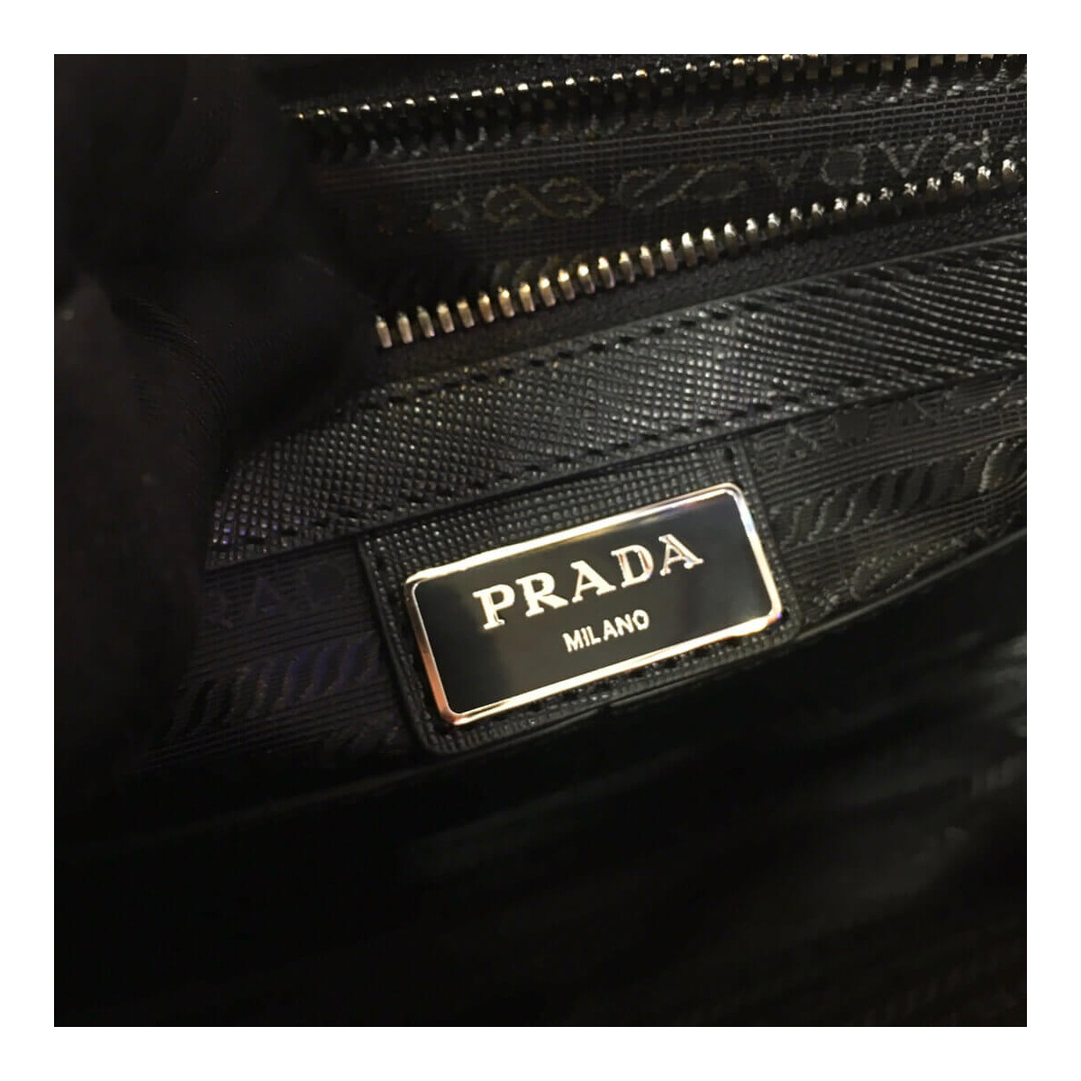 Prada Nylon Cross-Body Bag 2VH074 Grey/Black