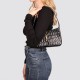 Saint Laurent 5A7 Crocodile-Effect Shoulder Bag Black 657228