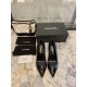 Chanel Lambskin &amp; Grosgrain 8.5cm Heel Pumps G35536