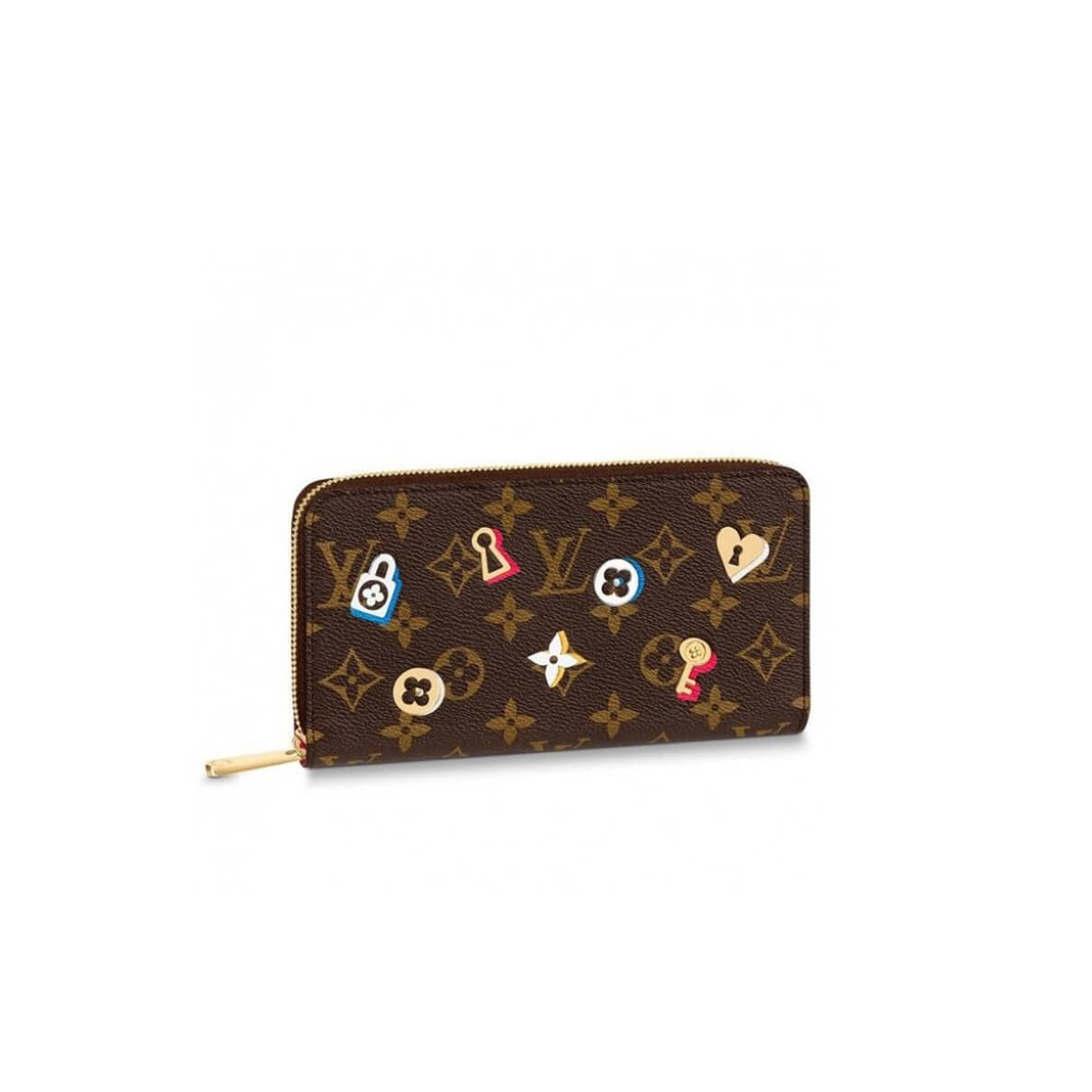 Louis Vuitton Monogram Canvas Love Lock Zippy Wallet M64116