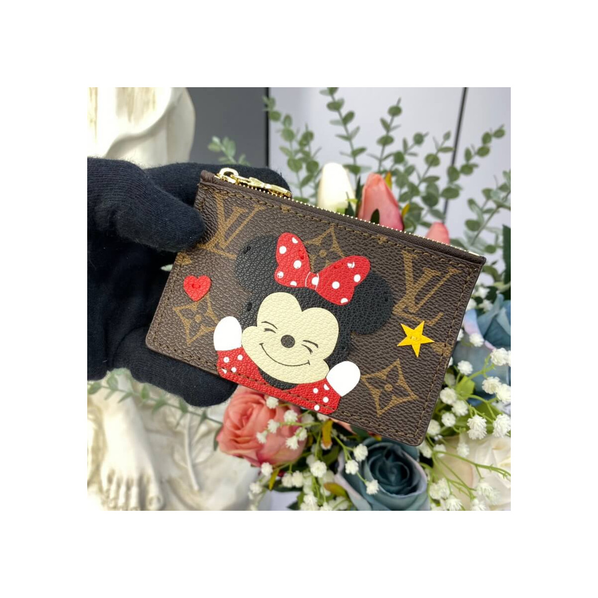 Louis Vuitton Minnie Mouse Coin &amp; Card Holder