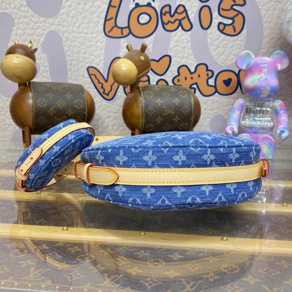 Louis Vuitton Monogram Denim Croissant MM M46856