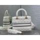 Christian Dior Medium Lady D-Lite Bag M05659 in Cannage Shearling