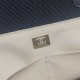 Chanel Deauville Cotton &amp; Calfskin Large Shopping Bag AS93786