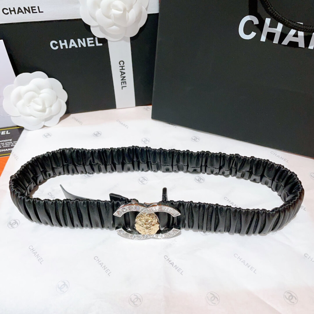 Chanel Elastic Waistbelt Black AA9142