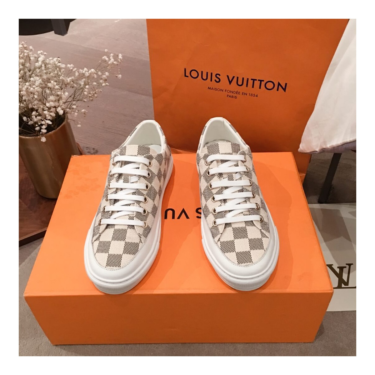 Louis Vuitton Signature Stellar Sneaker 1A4XMQ White