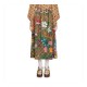 Gucci GG Flora Print Jersey Skirt 609954