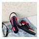 Chanel High Top with Chain Sneakers G35600 Blue / Red