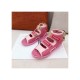 Chanel Goatskin with Fabric Sandals G37231