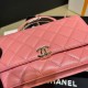 Chanel Wallet On Chain Top Handle Lambskin WOC AP2844 Black