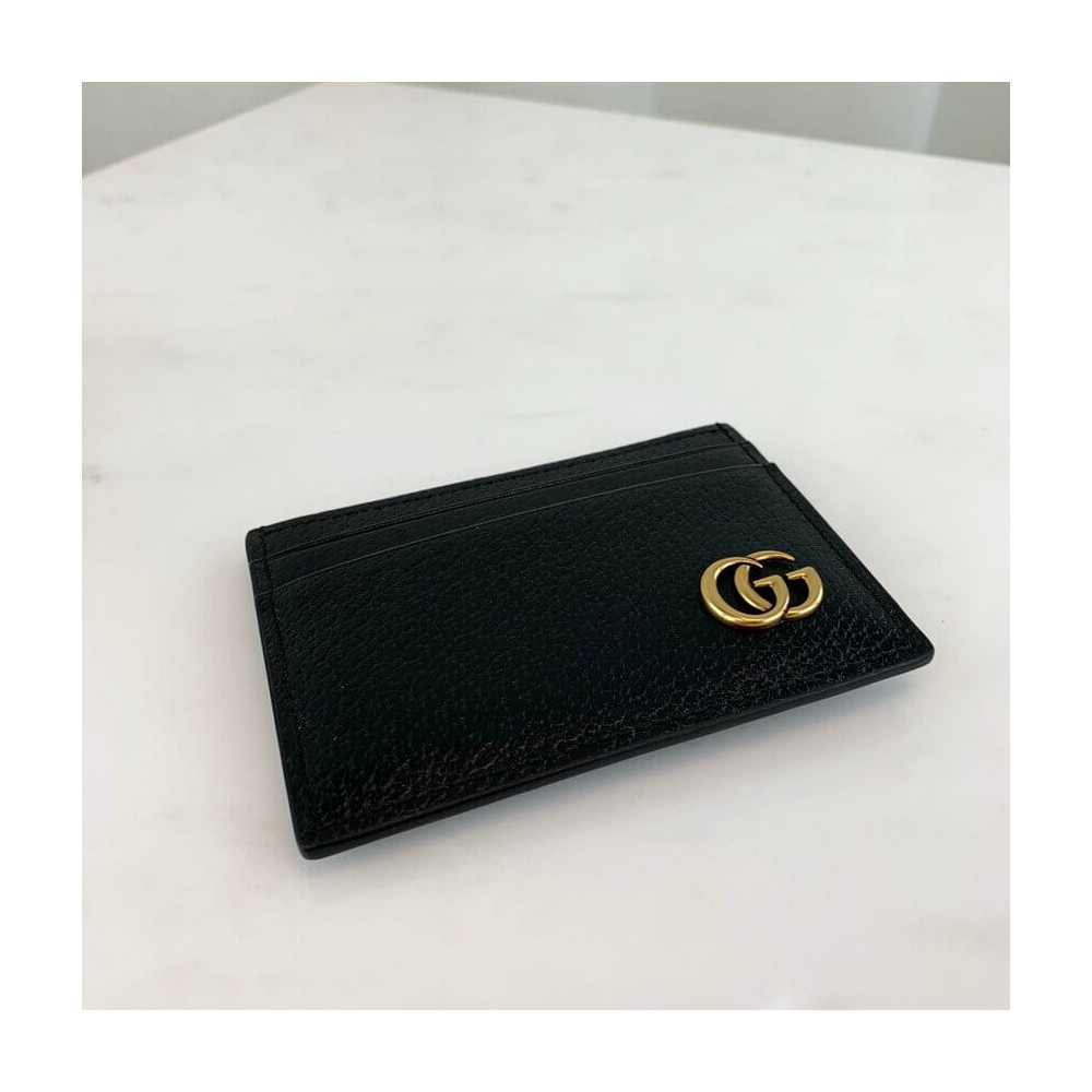 Gucci GG Marmont Metal-Free Tanned Leather Money Clip 436022