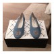 Chanel Denim Logo Ballerinas G35780