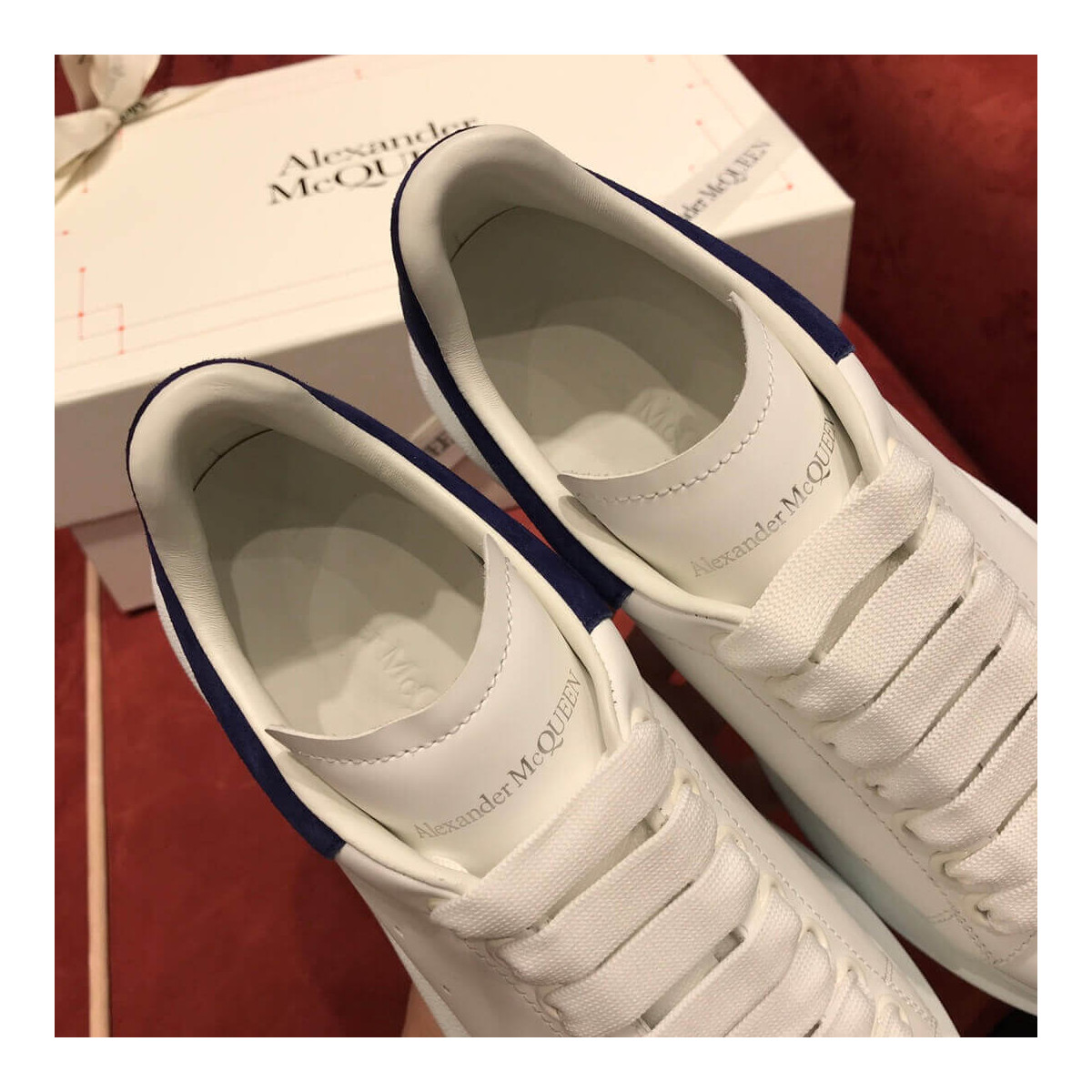 Alexander McQueen Oversized Sneaker 5537 White/Blue