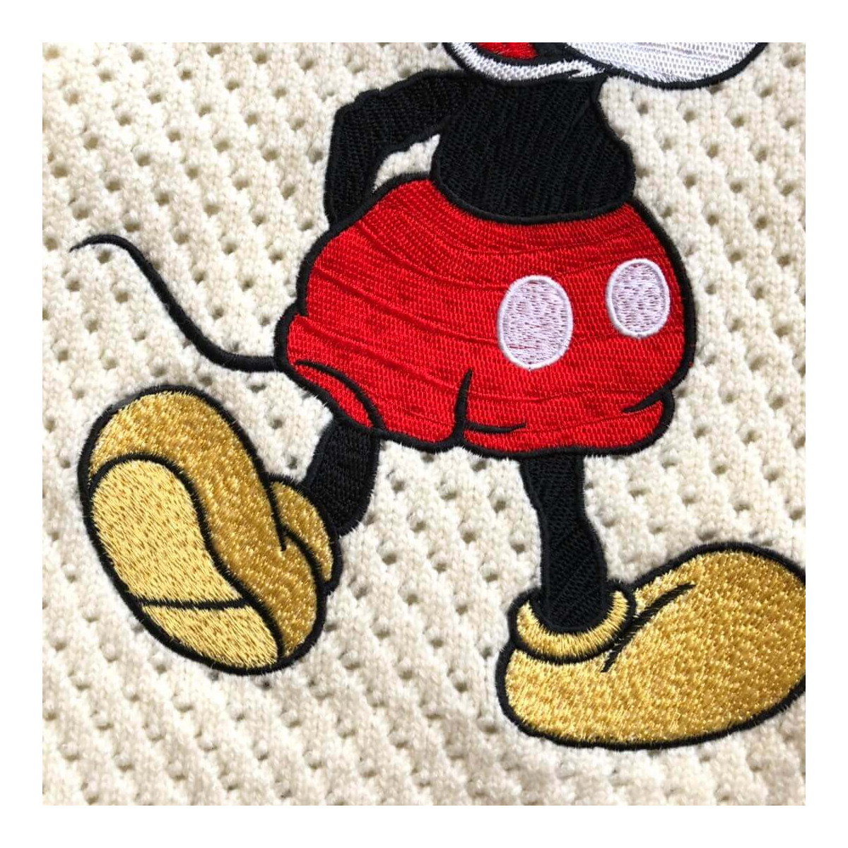 Gucci Mickey Mouse Crochet Applique Wool Sweater 320347