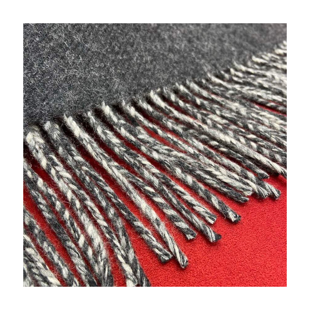 Fendi Grey Wool And Cashmere Scarf FXT334