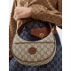 Gucci Half-Moon-Shaped Mini Bag with Interlocking G 726843 Brown