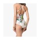 Gucci Logo Floral Print One Piece Swimsuit 501899