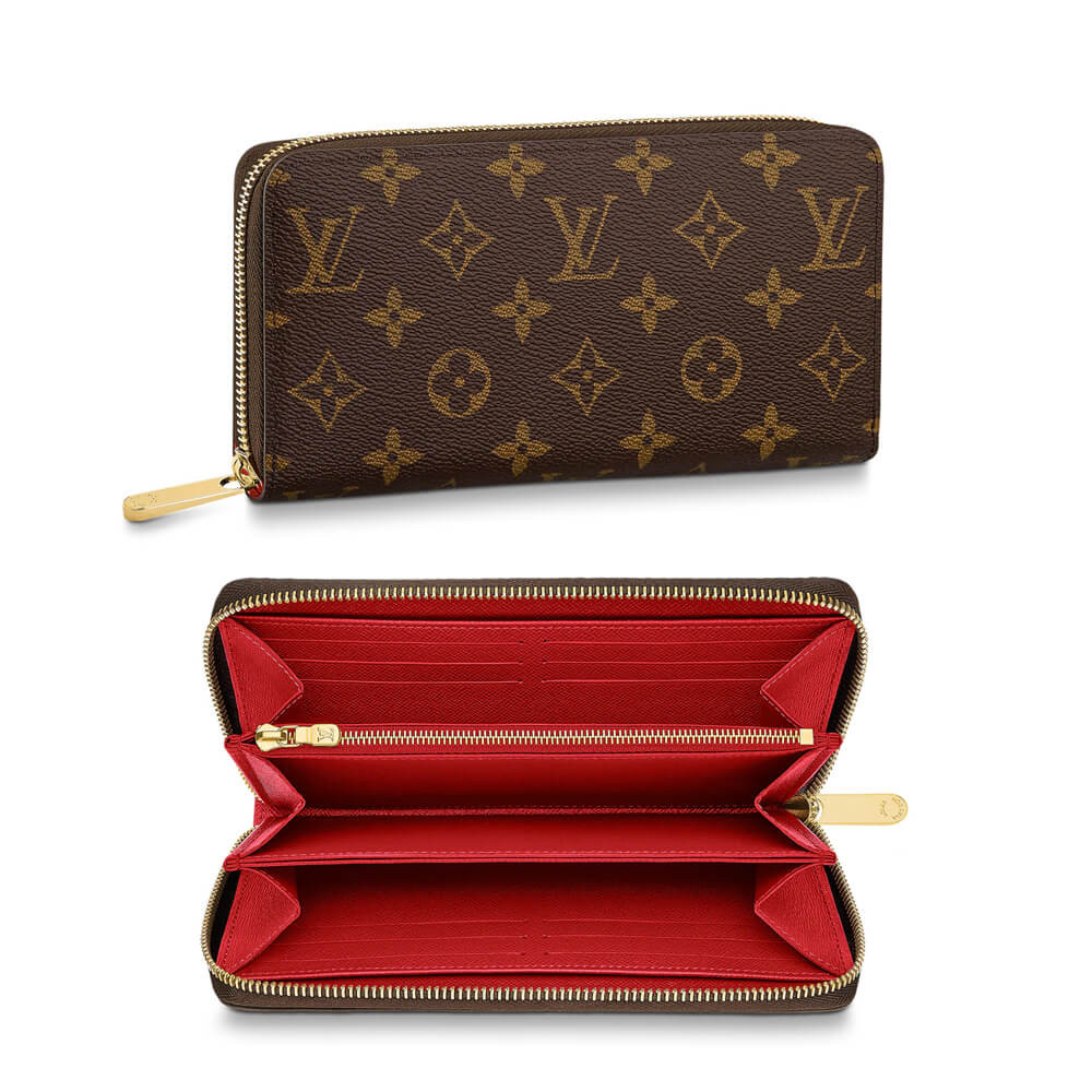 Louis Vuitton Monogram Zippy Wallet M41896 Red