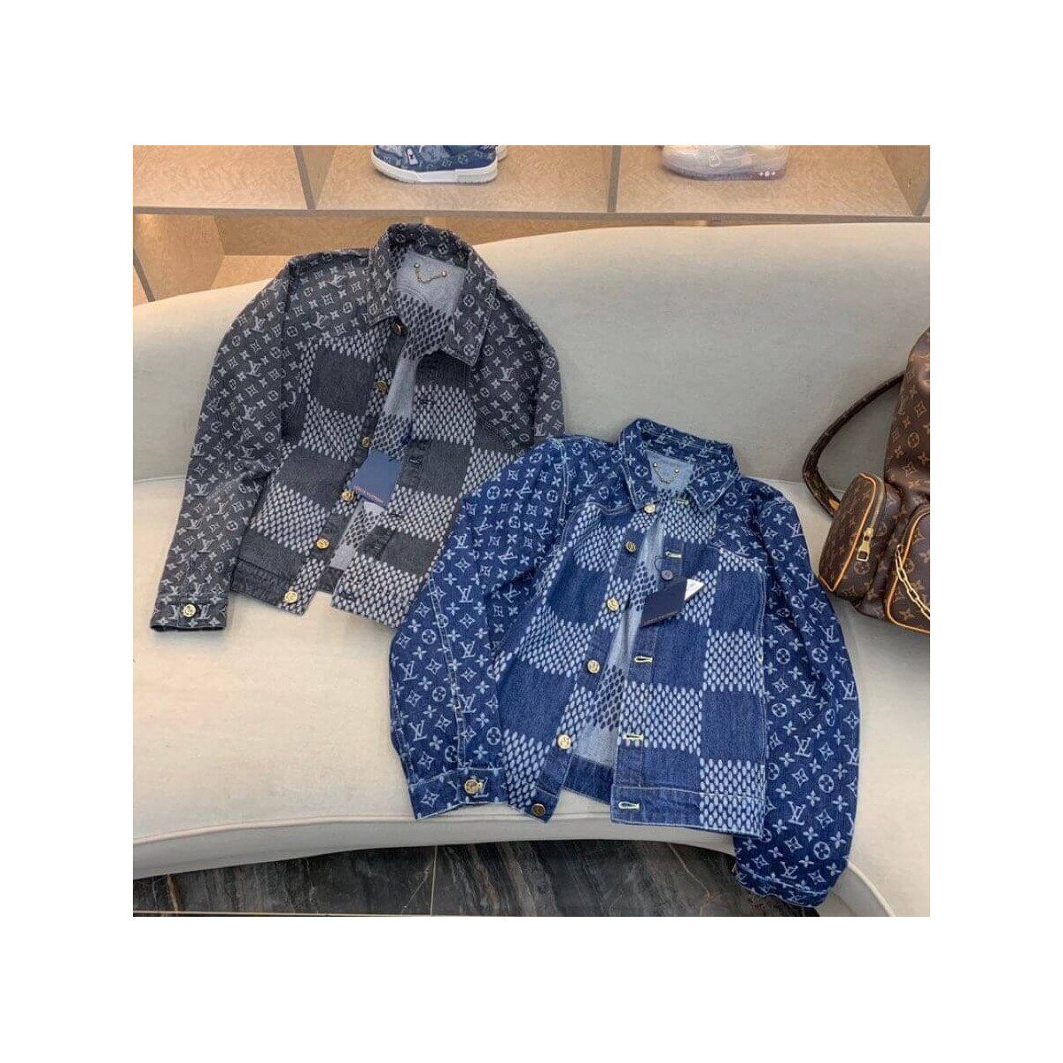 Louis Vuitton x Nigo Damier Giant Rib Jacket 1A7XBV