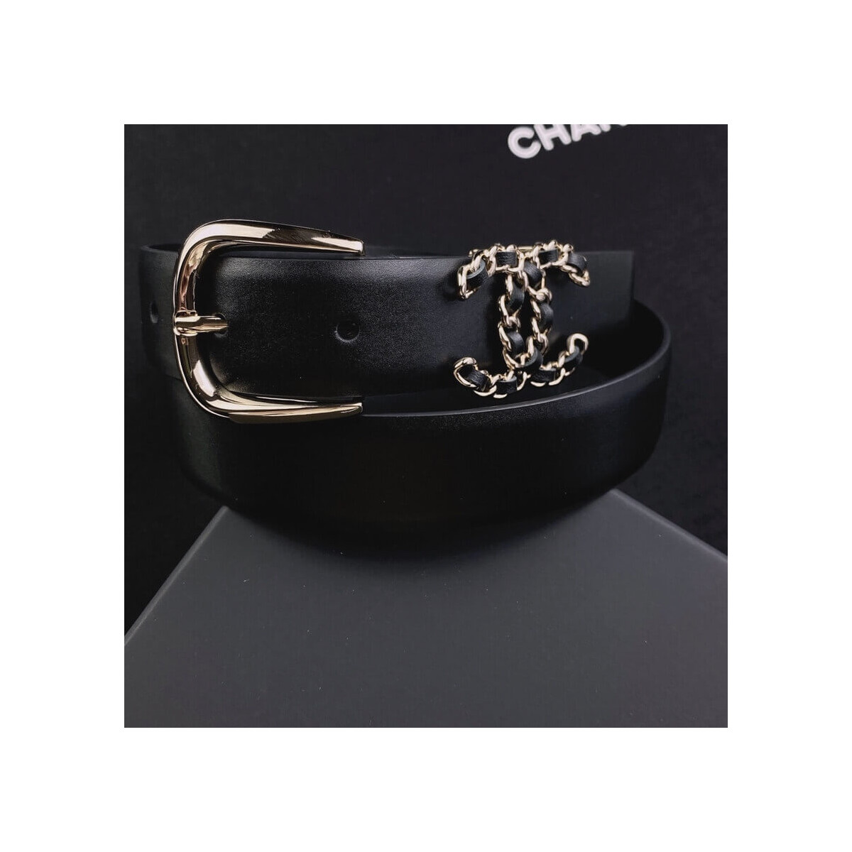 Chanel Calfskin 3.0cm Belt AA7418