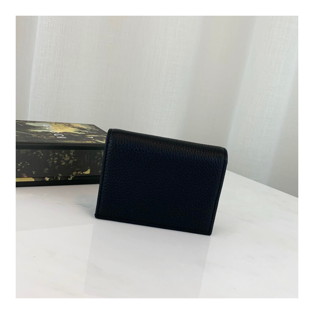 Gucci Leather Card Case Wallet 456126