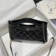 Chanel 31 Mini Shopping Bag Chain Clutch Shiny Lambskin AS3656