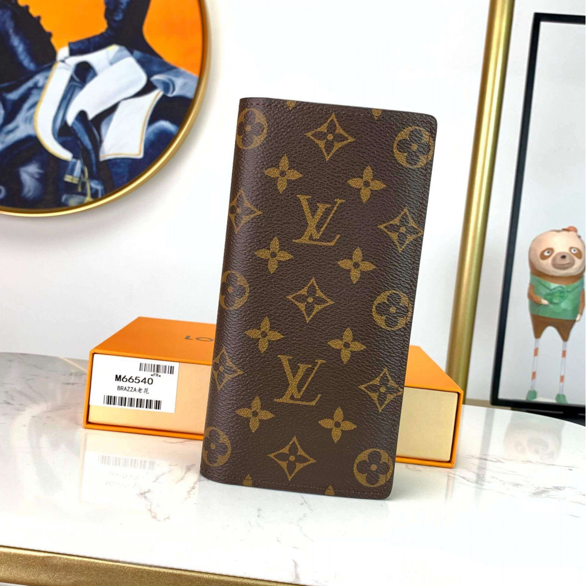 Louis Vuitton Monogram Canvas Brazza Wallet M66540