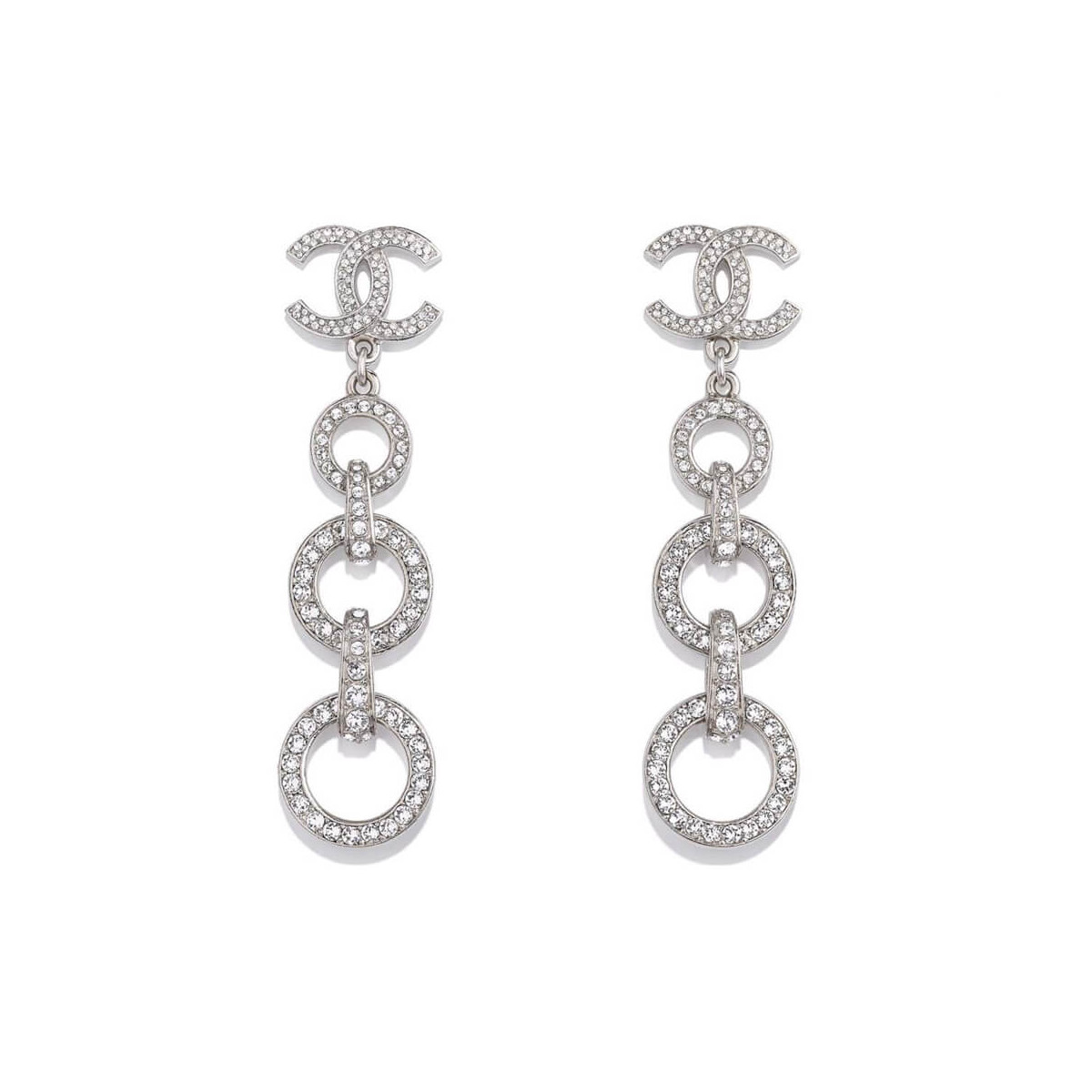 Chanel Icon Chain Party Style Elegant Style Earrings AB4038