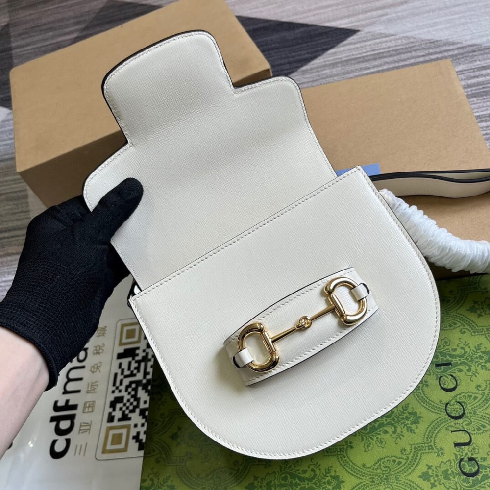 Gucci Leather Horsebit 1955 Mini Rounded Bag 760191