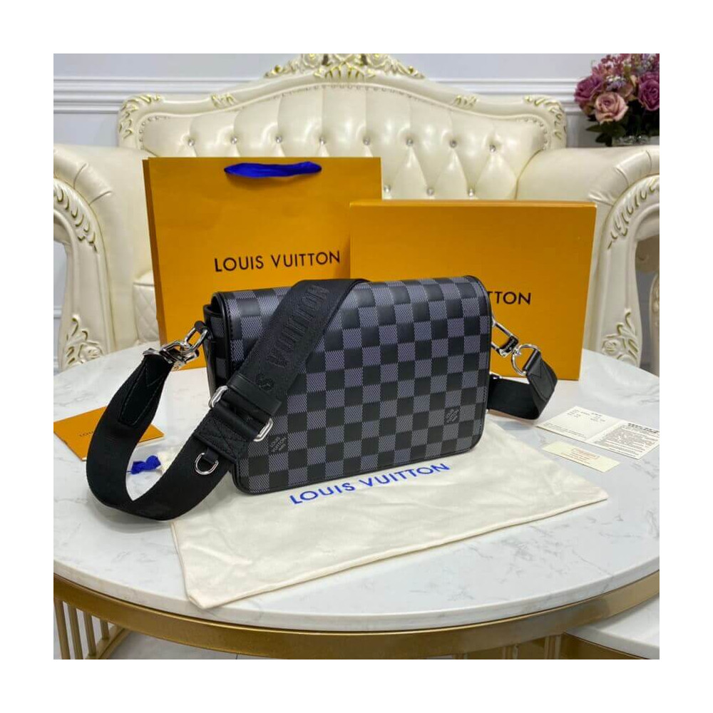 Louis Vuitton Onyx Damier Infini Leather Studio Messenger N50007