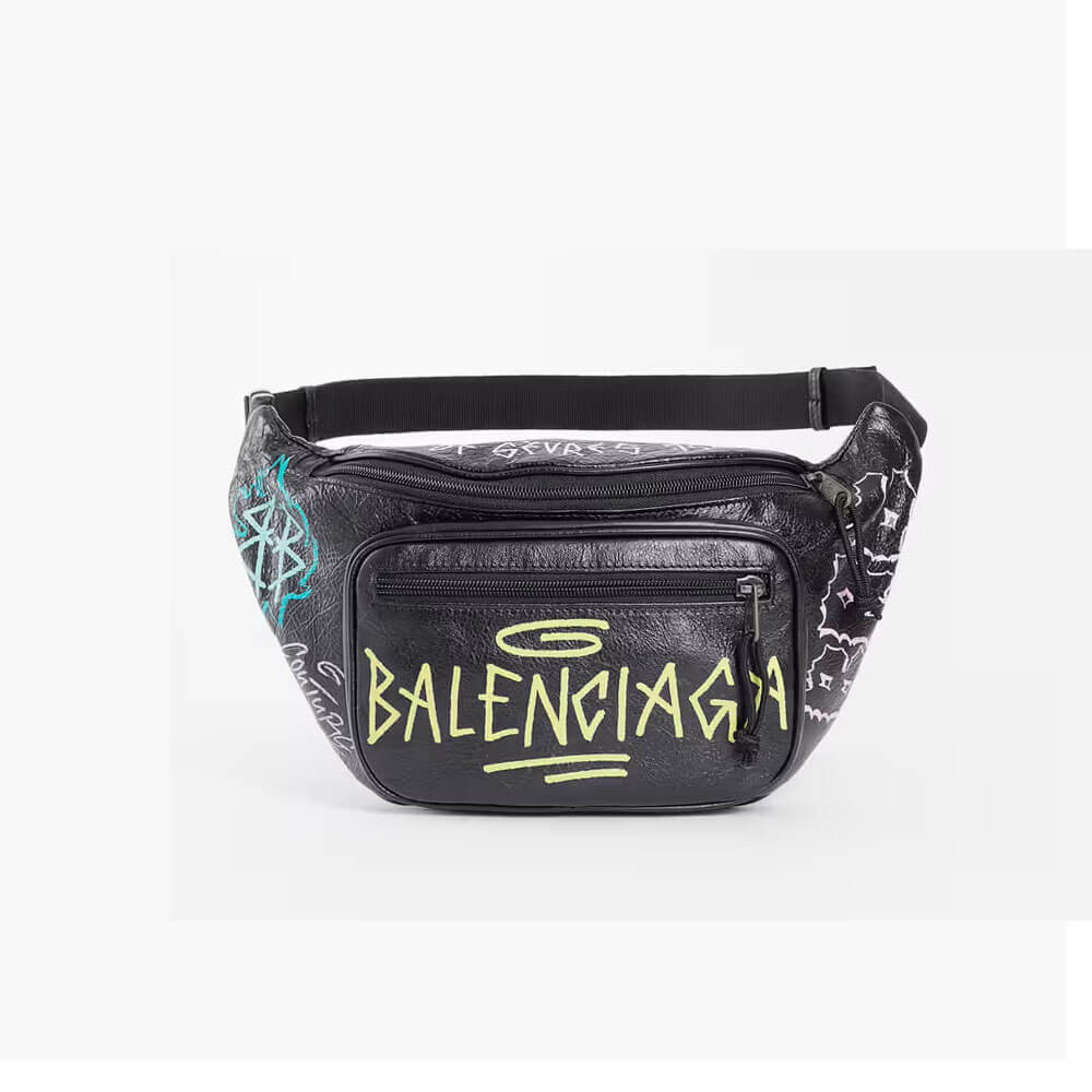 Balenciaga Graffiti Explorer Waist Bag 180402