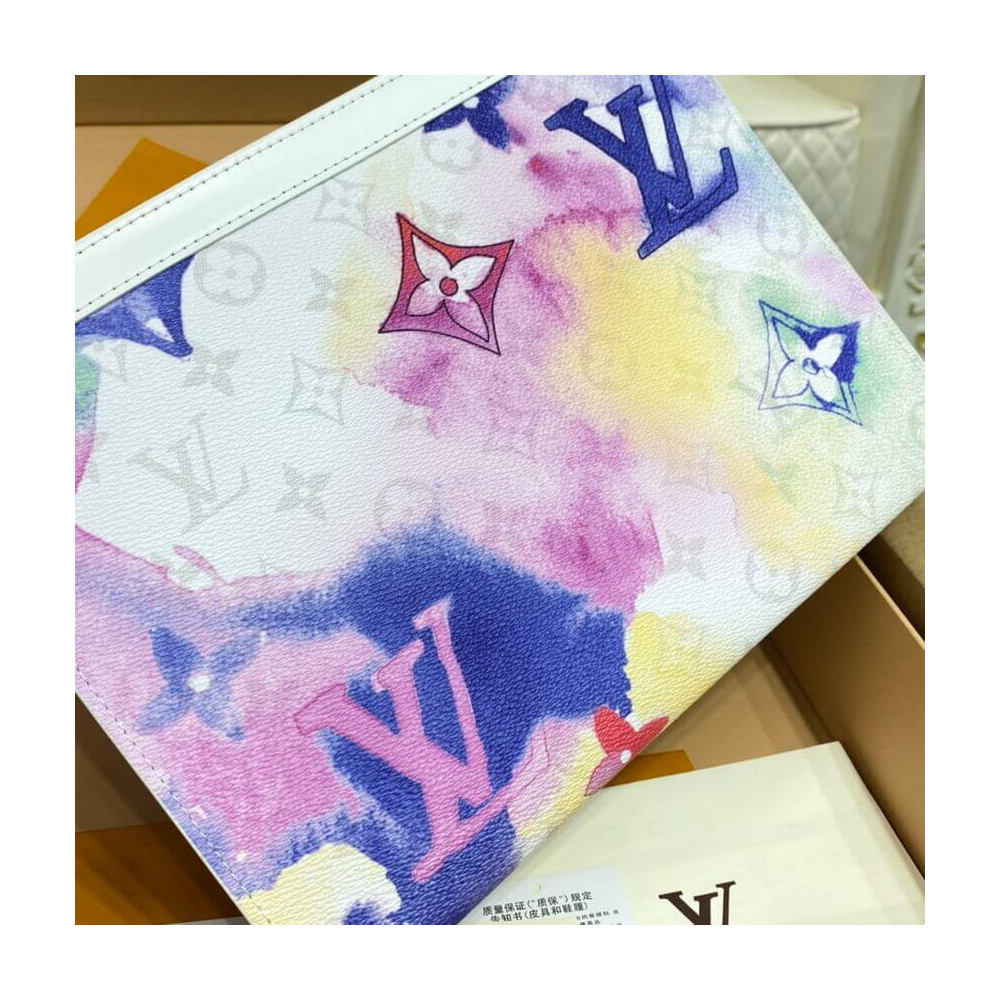 Louis Vuitton Monogram Watercolor Pochette Voyage MM M80460