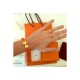 Hermes Narrow Clic H Bracelet In Orange