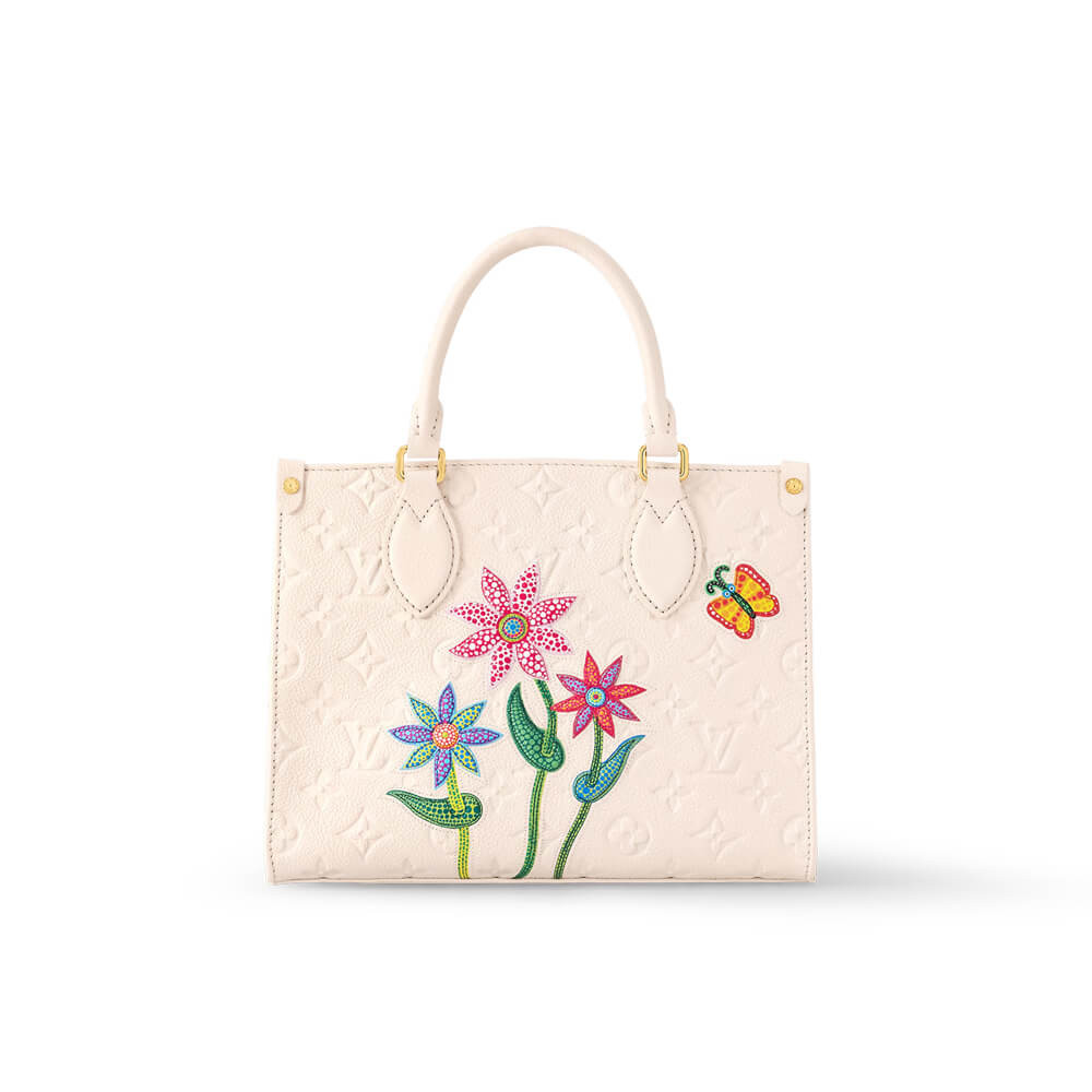 LV x YK OnTheGo PM with Flower Marquetry M21732